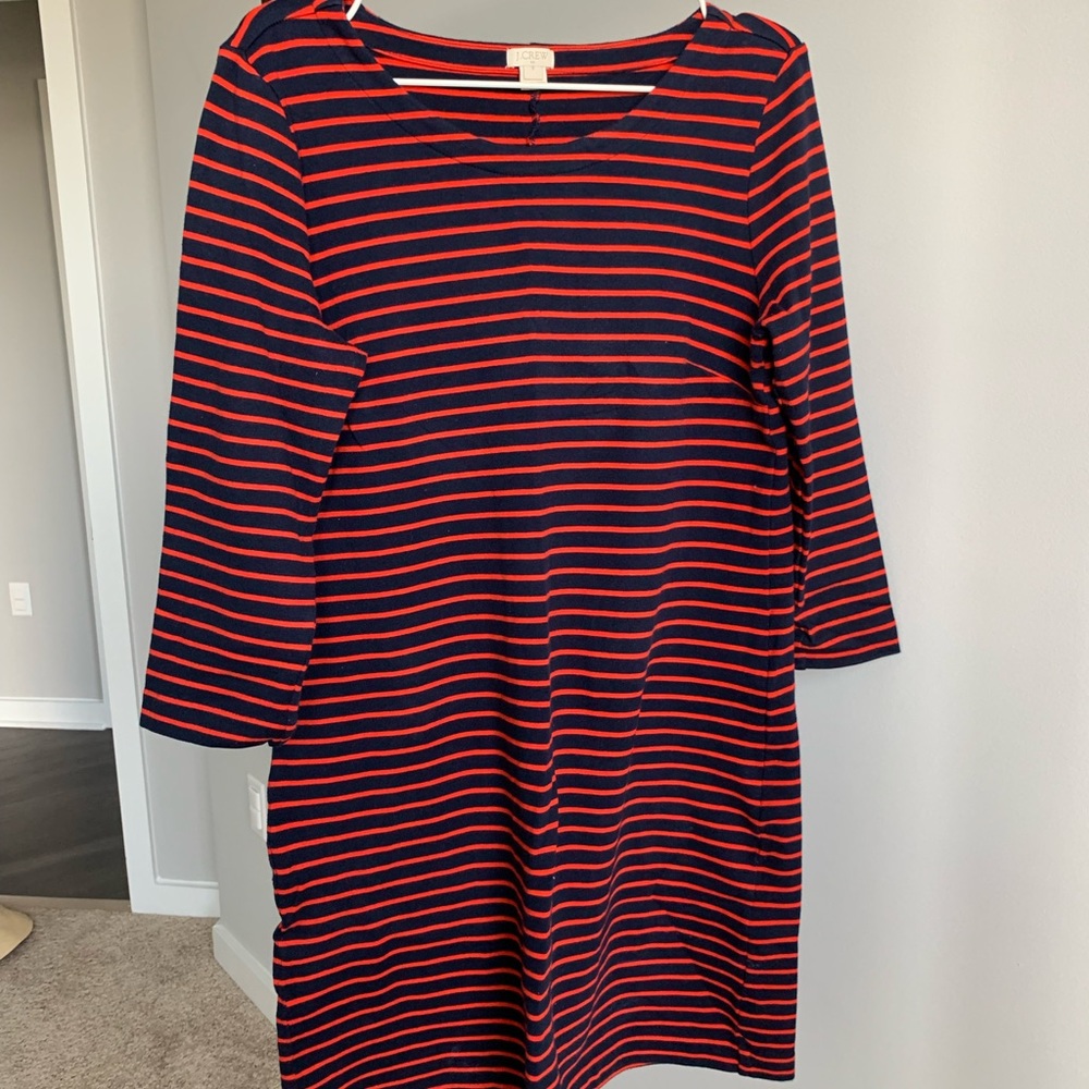 J. Crew Preppy Nautical Breton Striped Shift Dress